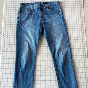 #2732 AG Adriano Goldschmied straight blue jeans 34X34